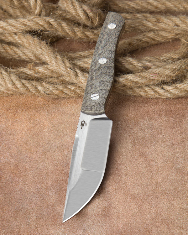 BESTECH HEIDIBLACKSMITH#2 BFK04C Kanvas Micarta Sap: 3,92'' S35VN Bıçak - Image 1