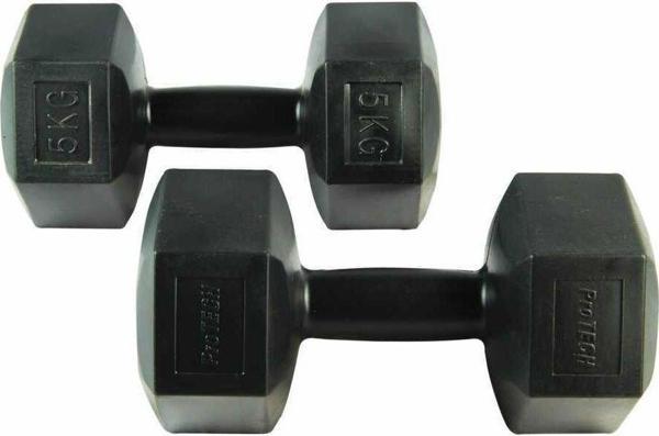 Protech 5 Kg Vinyl Siyah Çiftli Dambıl - Image 1