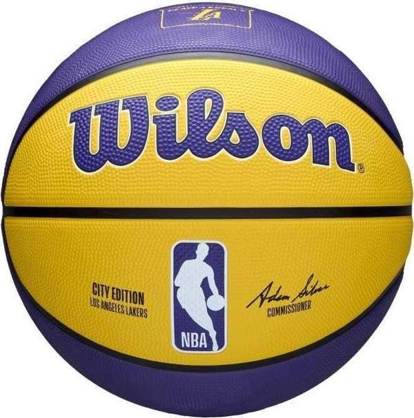 Wilson NBA Team City Edition LA Lakers SZ7 Basketbol Topu WZ4033914XB7 - Image 1