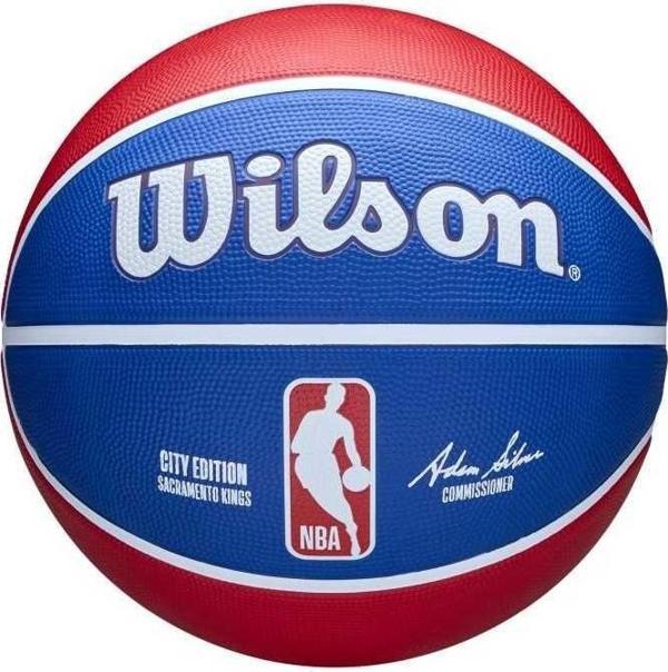 Wilson NBA Team City Edition Sacramento Kings SZ7 Basketbol Topu WZ4033926XB7 - Image 1