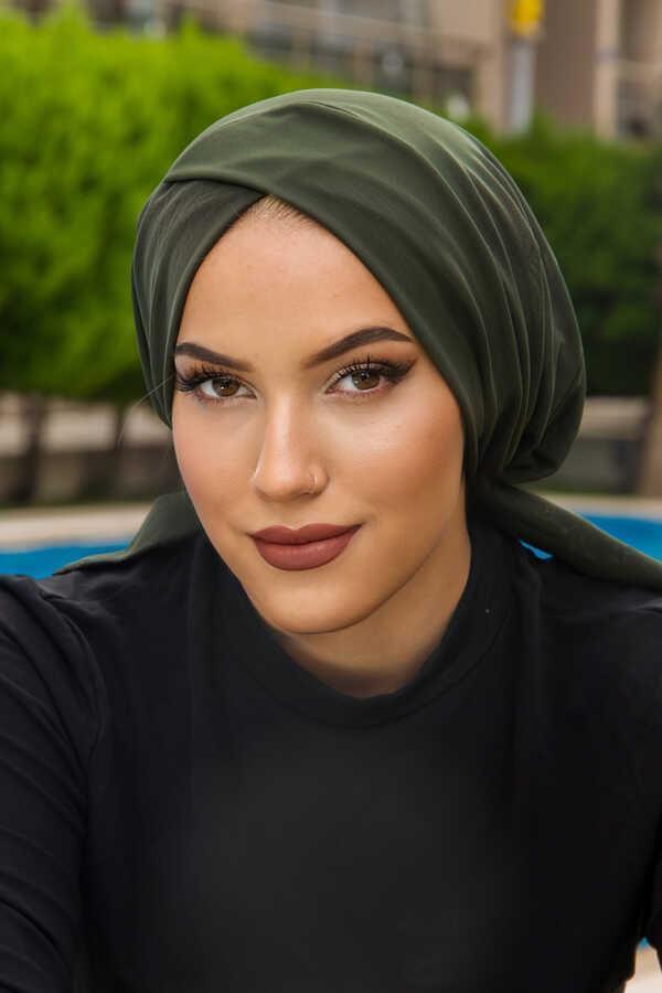 Haki Çapraz Deniz - Havuz Deniz Bonesi - Image 1