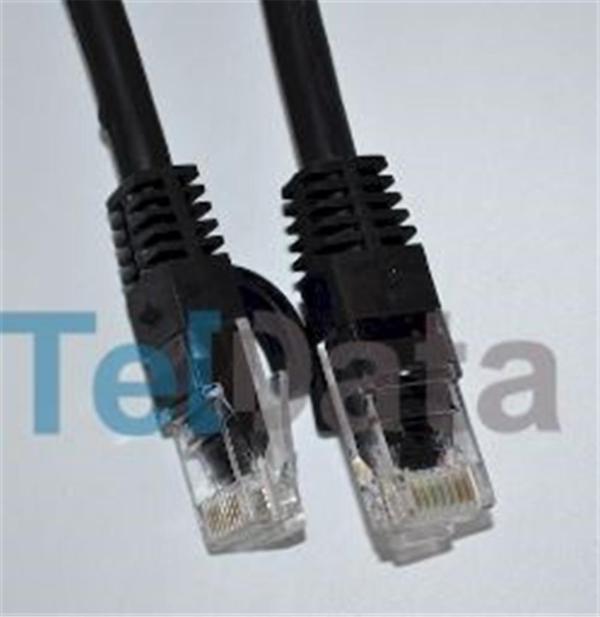Teldata TLD-100S Cat6 1MT Siyah Utp Patch Kablo - Image 1
