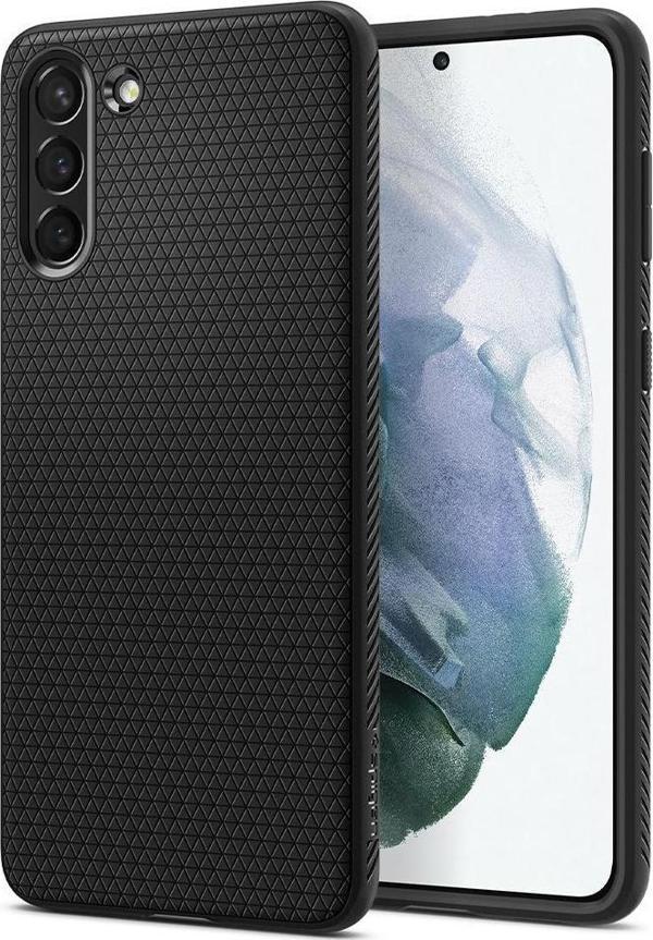 Spigen Galaxy S21 Plus ile Uyumlu Kılıf Liquid Air Matte Black - Image 1