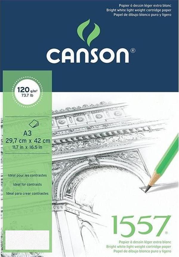 Canson A3 Resim Kağıdı 200 Gr 250 Li Paket 1557 C204121511 - Image 1