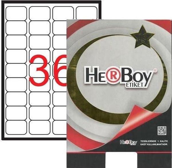 Herboy Laser Etiket 100 Yaprak 45X30 Mm Laser-Copy-İnkjet HB-1036 - Image 1