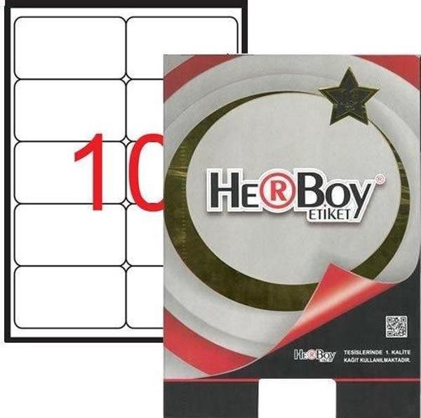 Herboy Laser Etiket 100 Yaprak 99.06X57 Mm Laser-Copy-İnkjet HB-1010 - Image 1
