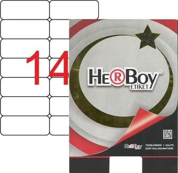 Herboy Laser Etiket 100 Yaprak 99.1X38.1 Mm Laser-Copy-İnkjet HB-1014 - Image 1