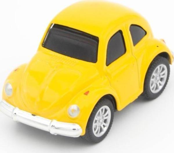 Nostaljik Metal Çek Bırak Araba Mini Sarı Otomobil - Image 1