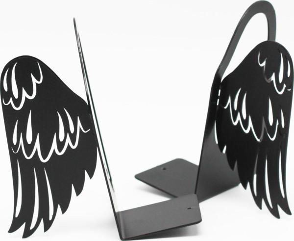 Metal Masa Üstü Sofra Dekoratif Siyah Peçetelik Kanat Desenli Model - Image 1