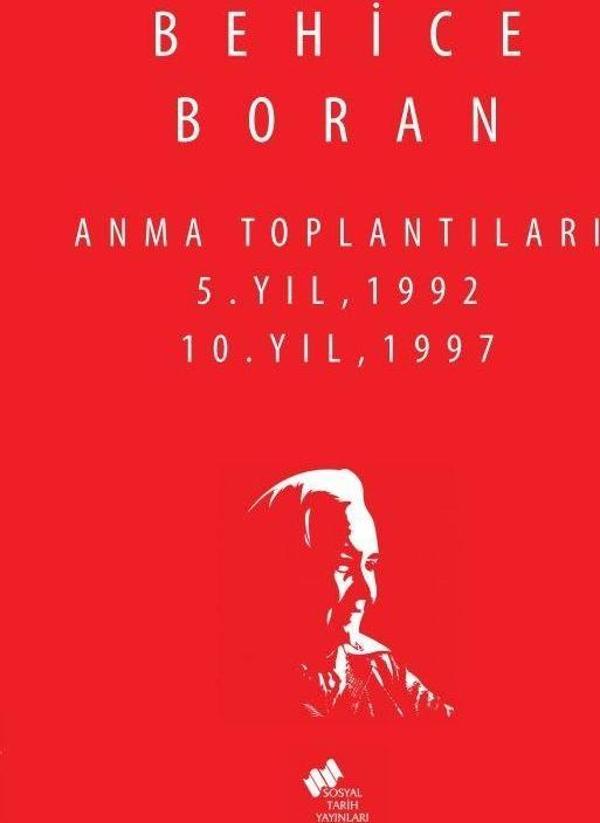 Behice Boran Anma Toplantıları 5.Yıl 1992,10.Yıl 1997 - Sosyal Tarih Yayınları - Image 1