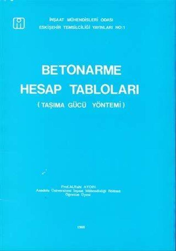 Betonarme Hesap Tabloları Taşıma Gücü Yöntemi - Bilim Teknik Yayınevi - Image 1