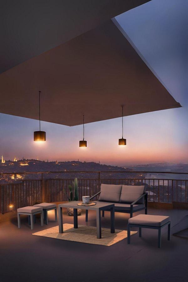 Erinöz Rimini Bahçe Balkon Oturma Grubu 2+1+1+Sehpa - Image 1
