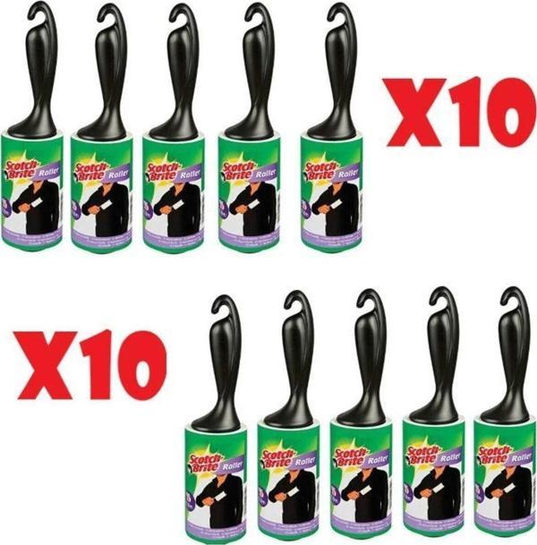 Scotch Brite Tüy Toplayıcı Rulo 56 Yaprak 10'Lu Set - Image 1