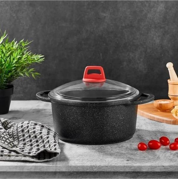 Gülsan Granit Döküm Derin Tencere 24 CM - Image 1