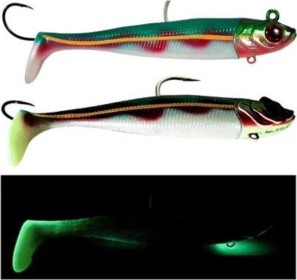 SEABOR DEEP FAKE 200GR 2+1 SİLİKON YEM GREEN UV - Image 1