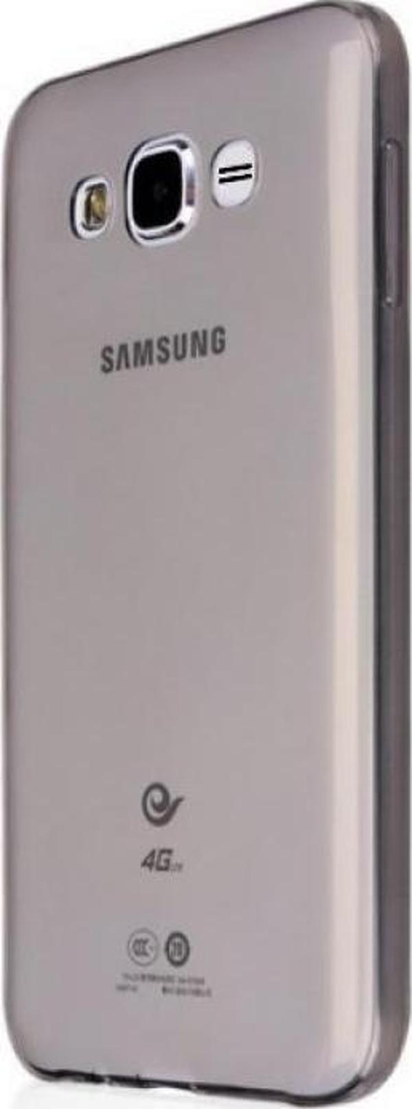 Samsung Galaxy J5 Core Kılıf Soft Silikon Şeffaf-Siyah Arka Kapak - Image 1