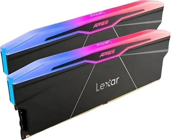 Lexar ARES 32GB (2x16GB) DDR5 6000MHz Siyah CL28 Siyah RGB Bellek (LD5U16G60C28BR-RGD) - Image 1
