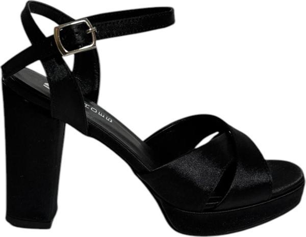 Mg Shoes 2105 Kadın Platform Topuklu Saten Ayakkabı (Yaz 25) - Image 1