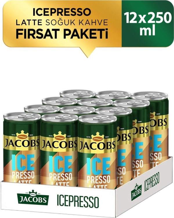 Jacobs Icepresso Latte Soğuk Kahve 250 Ml X 12 Adet - Image 1