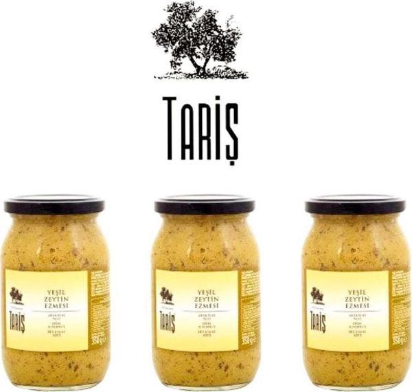 Tariş Yeşil Zeytin Ezmesi 3X350 Gram - Image 1