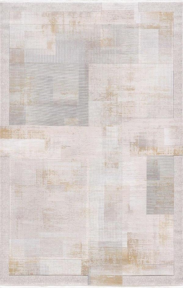 Artemis Halı Couture 00928A Bej Beyaz Modern Desen İpek Halı - Image 1
