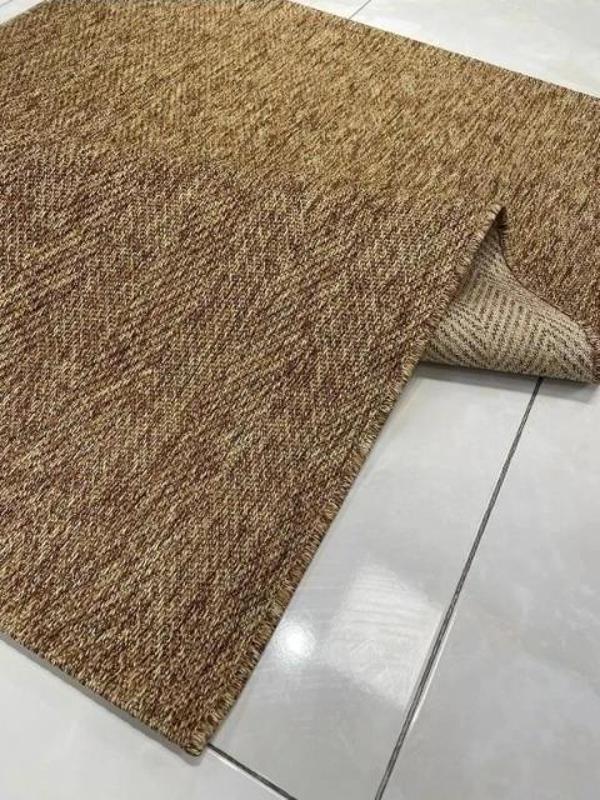 Seyran Halı Bombay 665 Kahve Kolay Temizlenen Dekoratif Sisal Jüt Halı - Image 1