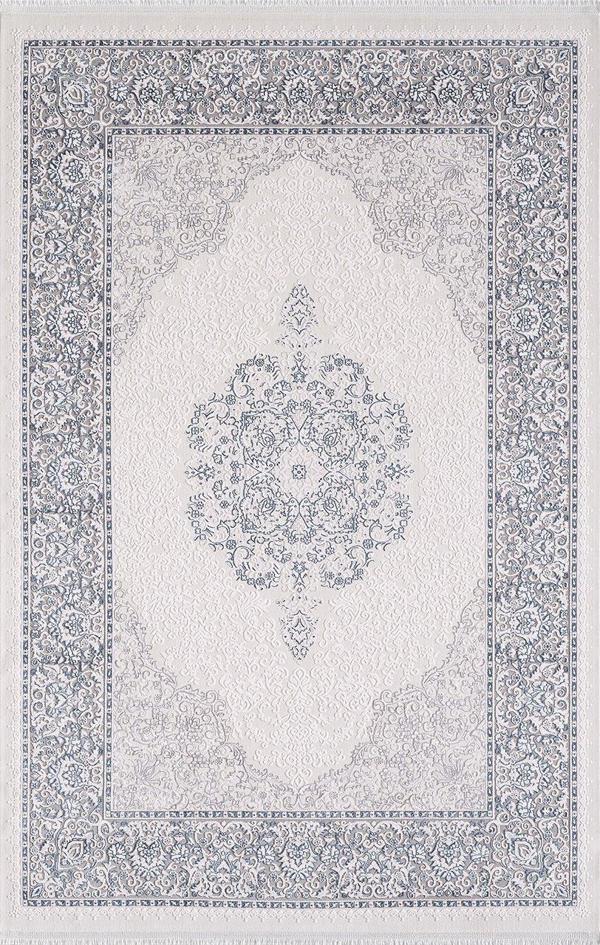 Artemis Halı Dream 09705A Gri Mavi Klasik Bambu Halı - Image 1