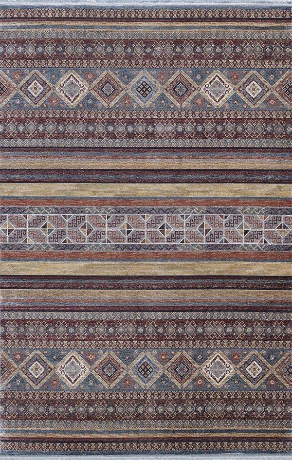 Artemis Halı Bella 06476E Lacivert Terra Bohem Retro Tarz İpek Halı - Image 1