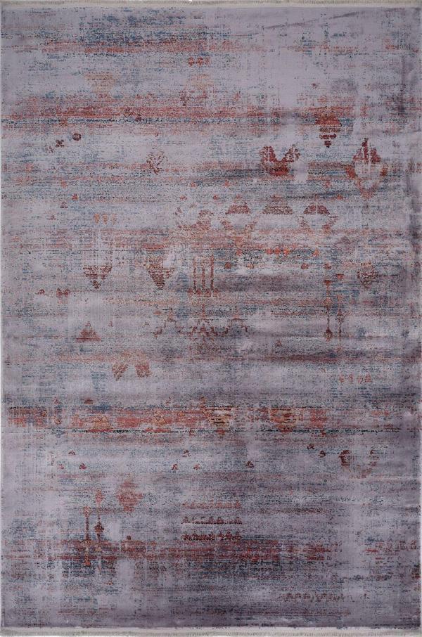 Artemis Halı Bella 06495A Terra Gri Retro Bohem Tarzı İpek Halı - Image 1