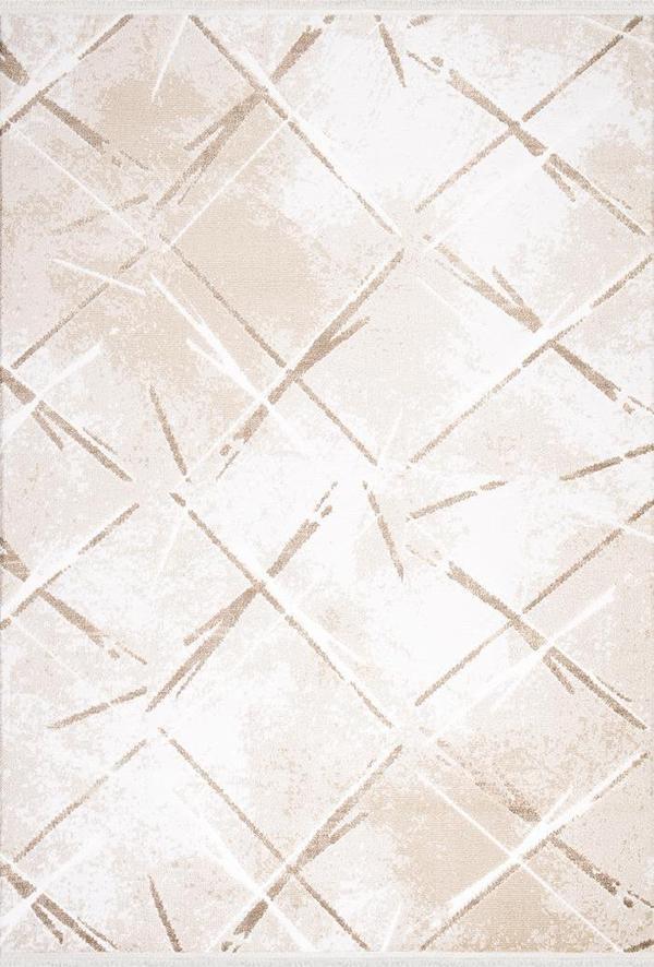 İpek Mekik Halı Lapena Kahve Ekru Modern Desenli Halı LAPENA 11506 - Image 1
