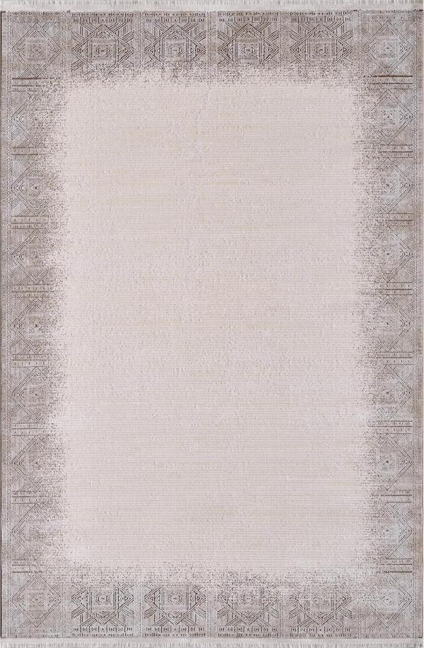 Artemis Halı Mina 09107C Gri Gold Eskitme Desen Bambu Halı - Image 1