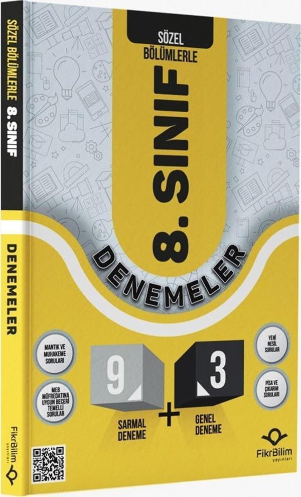 Fikri Bilim Yayınları 8. Sınıf Sözel 9+3 Sarmal Deneme - Image 1