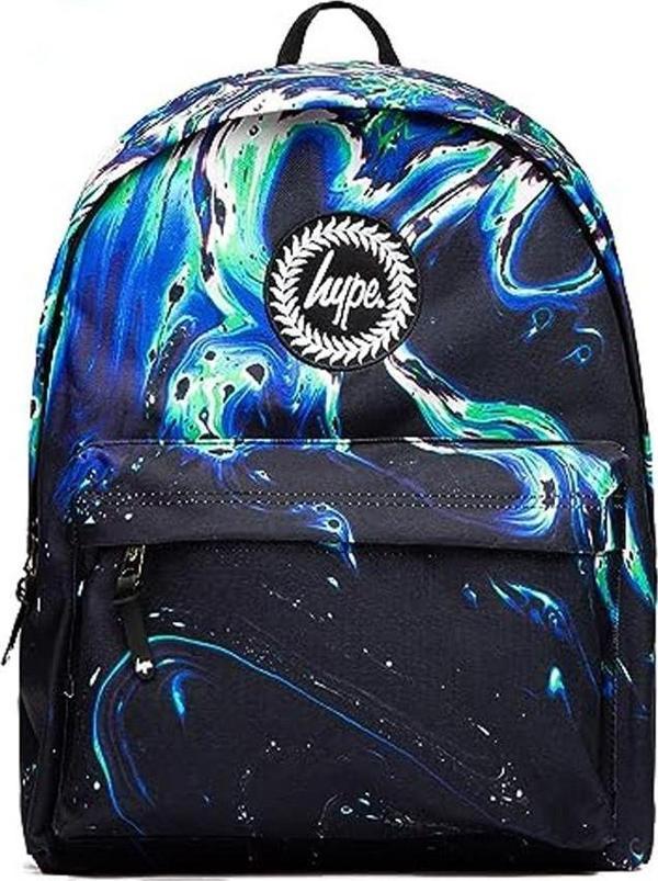 Hype Blue & Green Out Of Space Marble Backpack (TWLG-715_1SZ) - Image 1