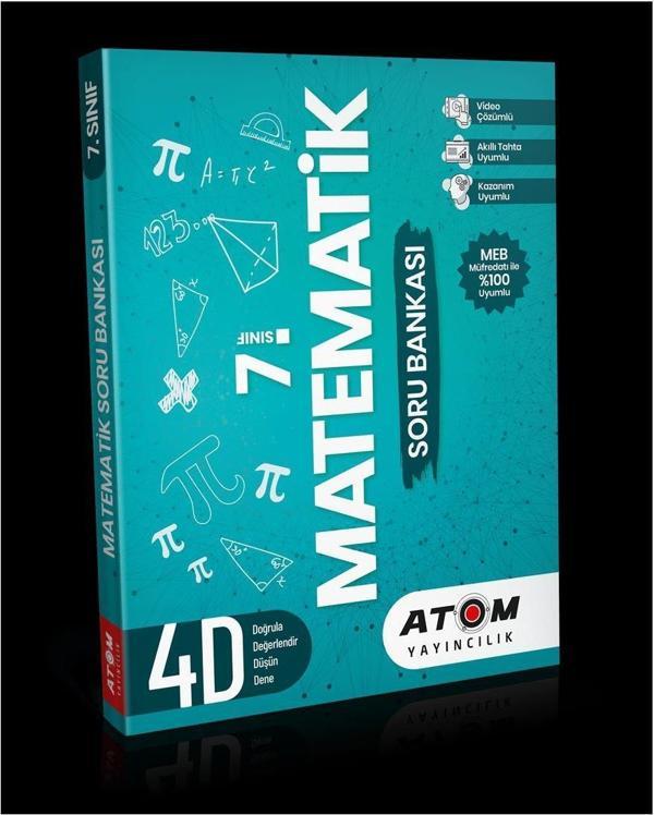 Atom Yayınları 7. Sınıf Matematik Soru Bankası - Image 1