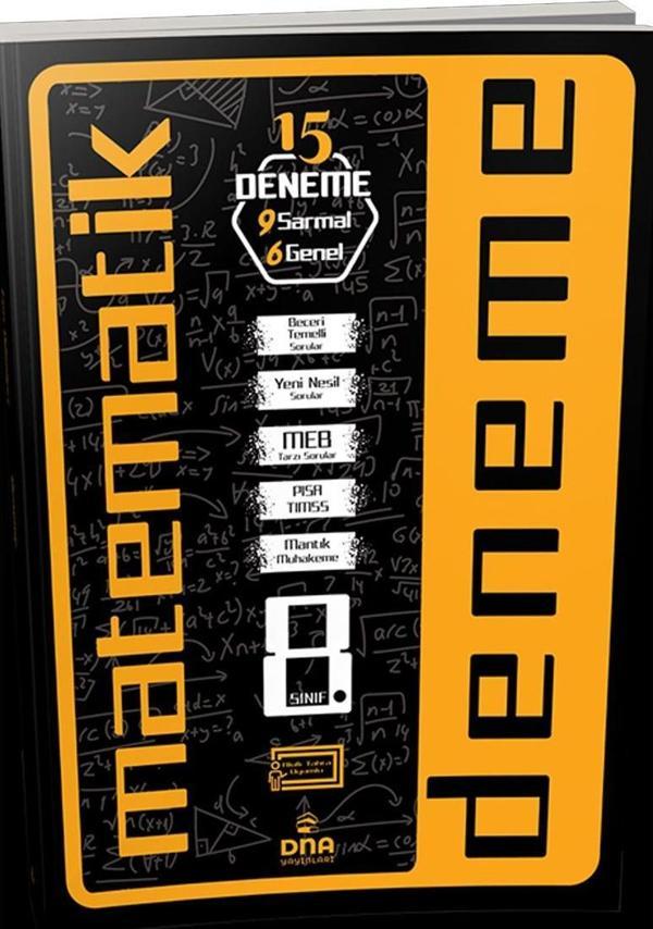 Dna Yayınları 8. Sınıf Matematik 15 Deneme - Image 1