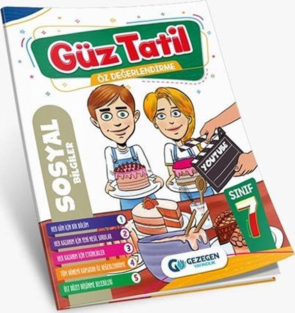 Gezegen Yayınları 7. Sınıf Sosyal Bilgiler Güz Tatili Öz Değerlendirme Testi - Image 1