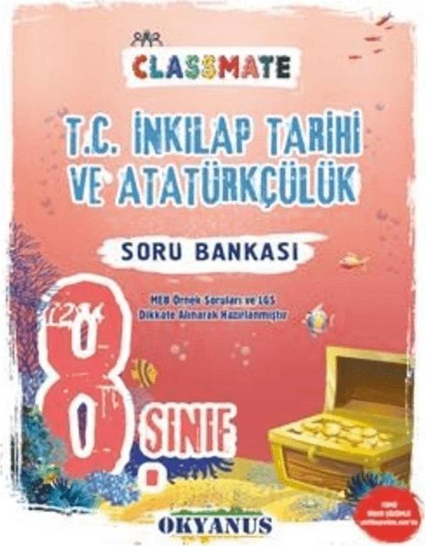 Okyanus Yayınları 8. Sınıf Classmate T.C. İnkılap Tarihi ve Atatürkçülük Soru Bankası - Image 1