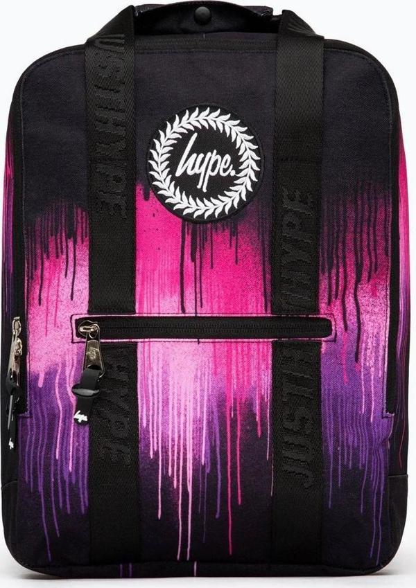 Hype Purple & Pink Drıp Boxy Backpack (TWLG-825_1SZ) - Image 1