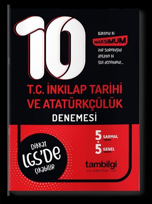 Tambilgi Yayınları 8. Sınıf T.C. İnkılap Tarihi ve Atatürkçülük Branş 10 Deneme - Tambilgi Yayınları - Image 1