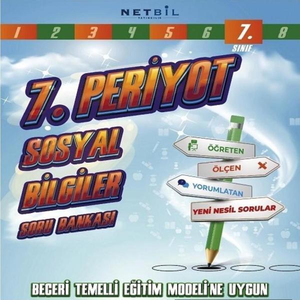 Netbil Yayınları 7. Sınıf Periyot Sosyal Bilgiler Soru Bankası - Image 1