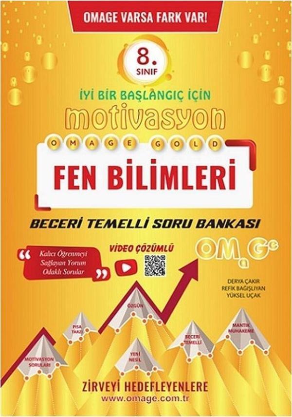 Omage Yayınları 8. Sınıf LGS Gold Fen Bilimleri Soru Bankası - Image 1