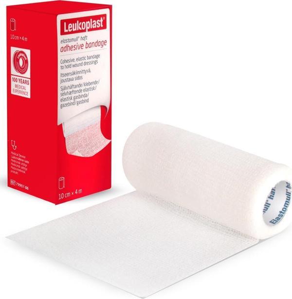 Leukoplast Elastomull Haft Bandaj 79997-06 10cm X 4m (Yapışkan,Beyaz) - Image 1