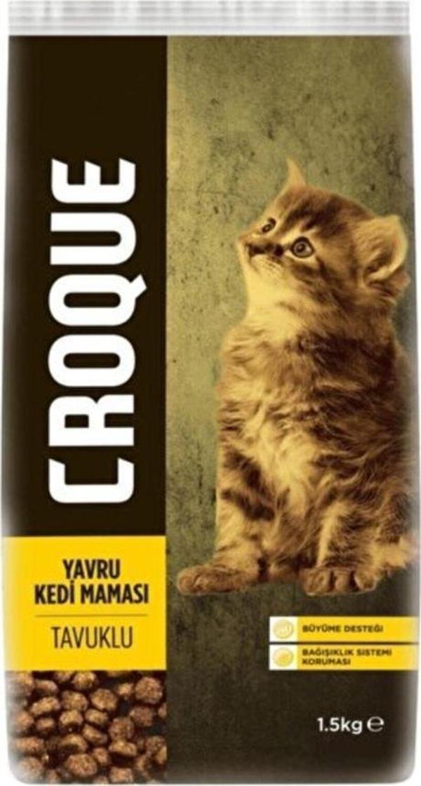 Croque Tavuklu Yavru Kedi Maması 1,5 Kg - Image 1