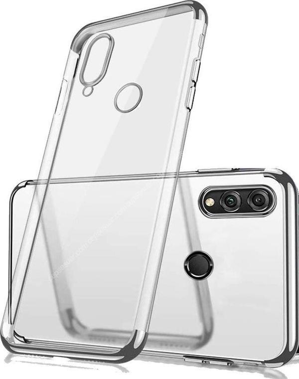Zore Redmi Note 7 ile Uyumlu Glitter Silikon Kılıf Gümüş - Image 1