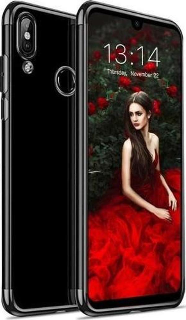 Zore Redmi Note 7 ile Uyumlu Glitter Silikon Kılıf Siyah - Image 1