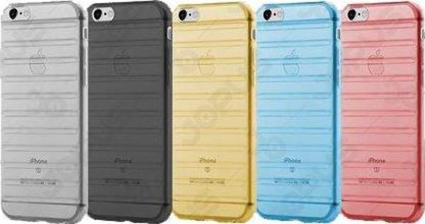 Jopus iPhone 5G ile Uyumlu Silikon Tırtıklı Arka Koruma Paneli Gold SK-030 - Image 1
