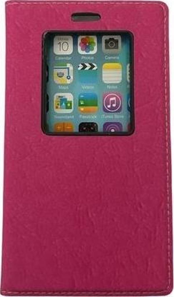 Jopus G2 ile Uyumlu Pembe Premium Kapaklı Kılıf Pembe - Image 1