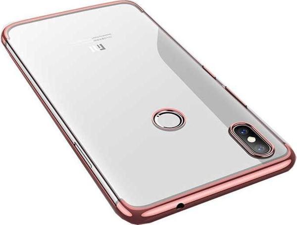 Zore Mi 8 ile Uyumlu Glitter Silikon Kılıf Rose Gold - Image 1