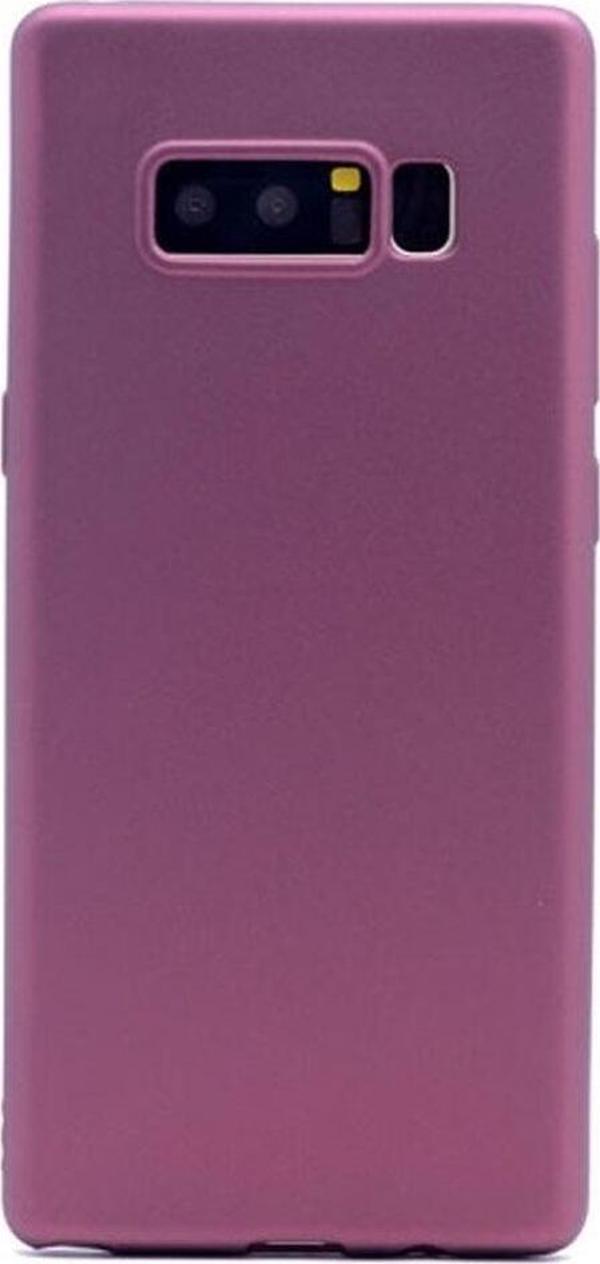 Jopus Galaxy Note 8 ile Uyumlu Soft Silikon Kılıf Mürdüm - Image 1