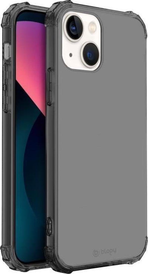 Blogy iPhone 13 Mini ile Uyumlu Crystal Fit Kılıf Smoke Black - Image 1